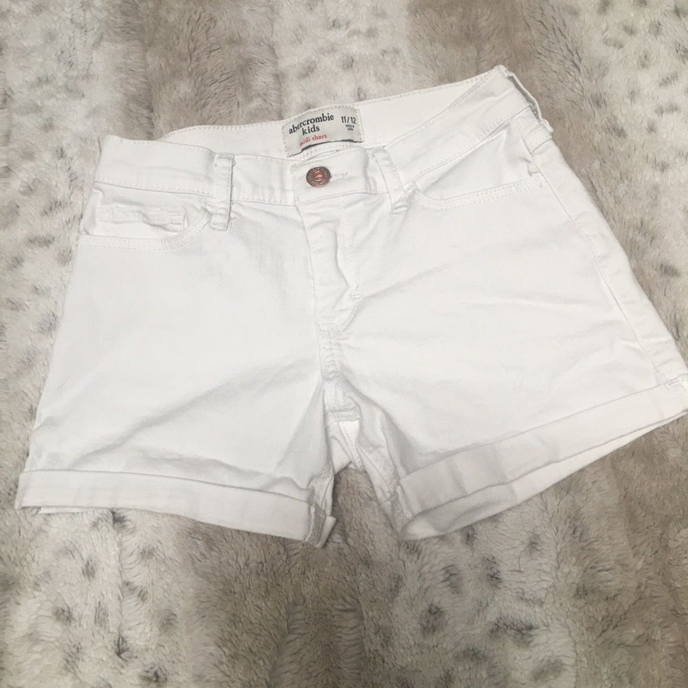 White Abercrombie Kids Jeans Shorts